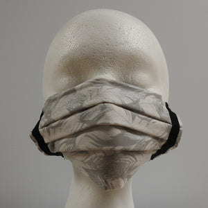 Reusable Cotton Masks-Silver Feather