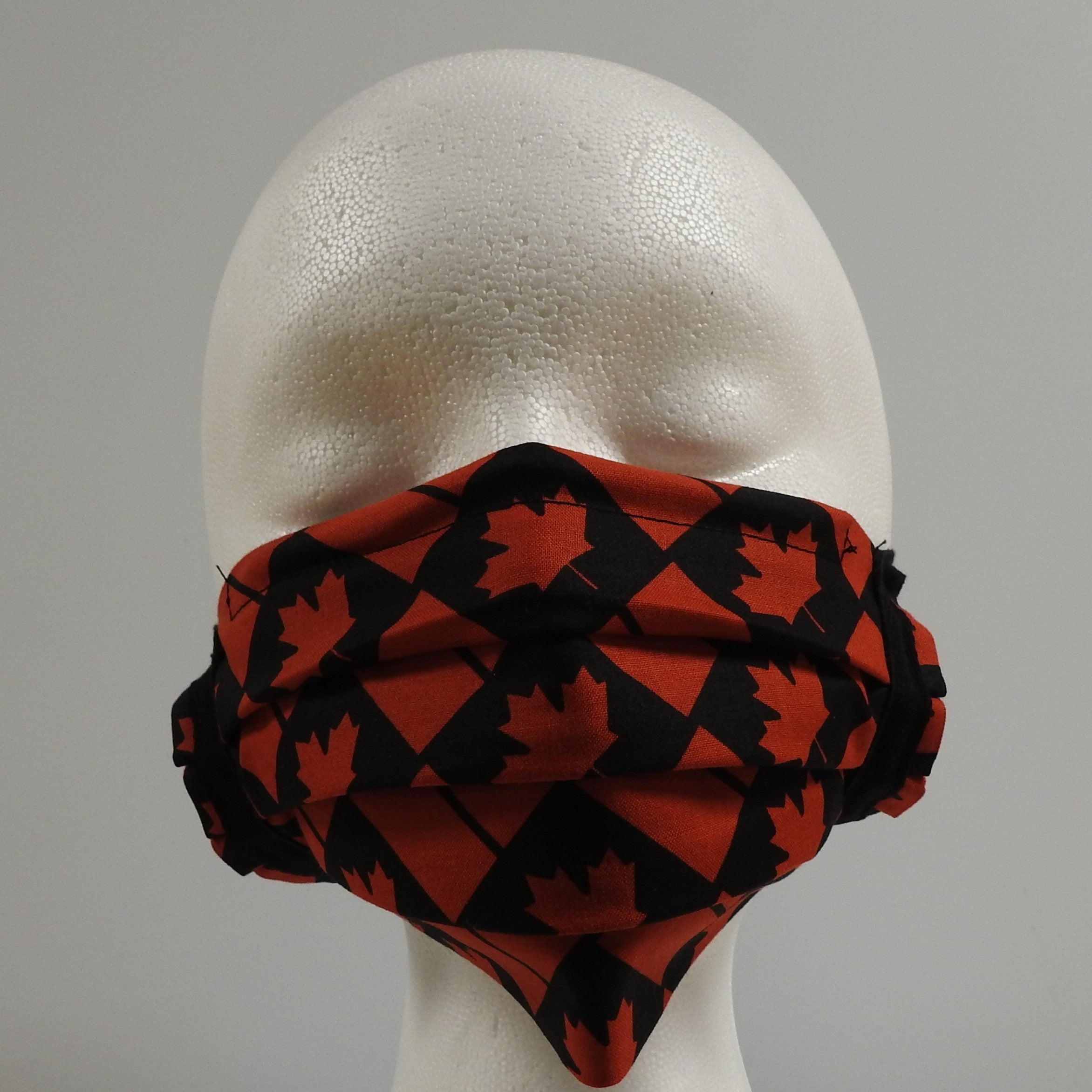 Reusable Cotton Masks-Canada Red Black