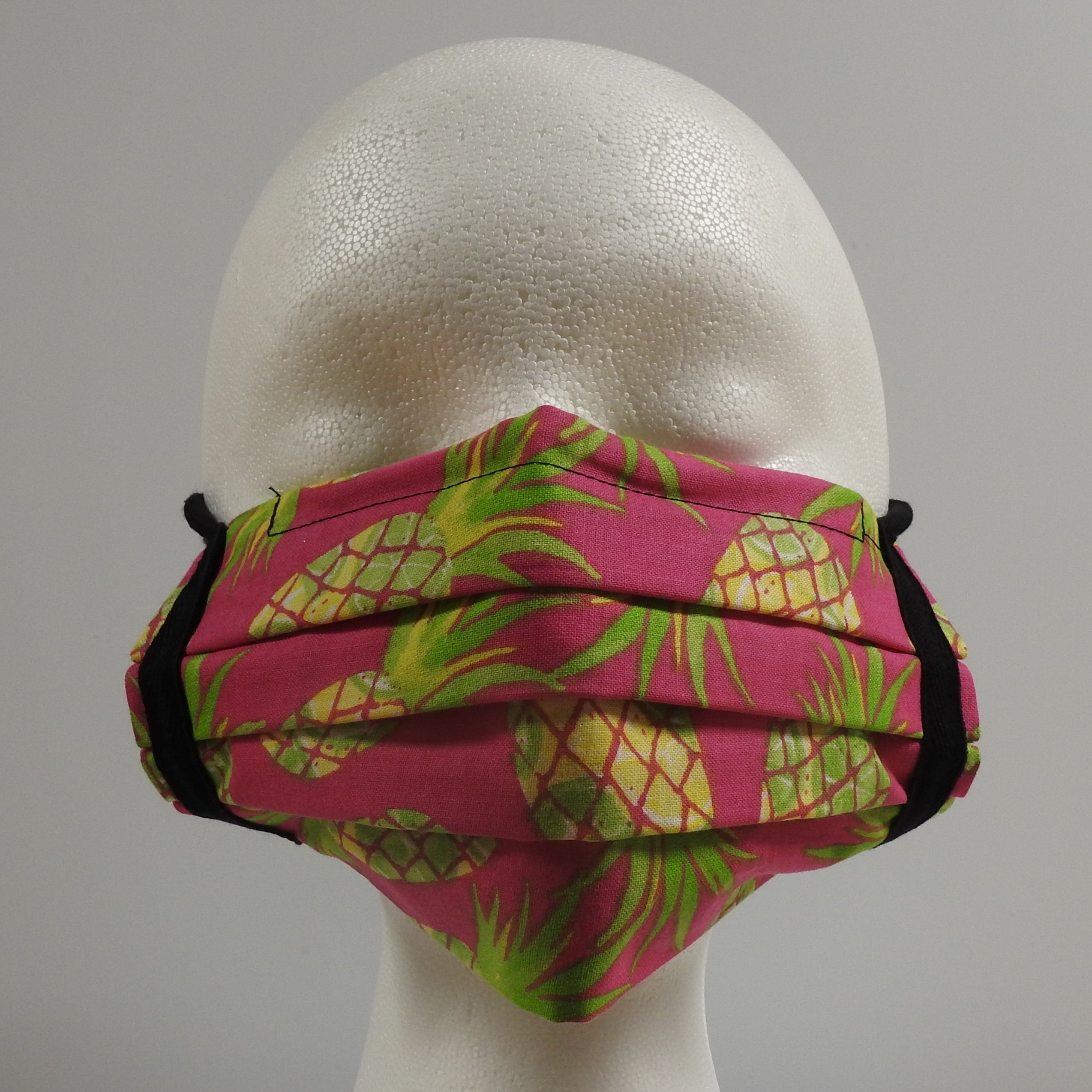 Reusable Cotton Masks-Pink Pineapple