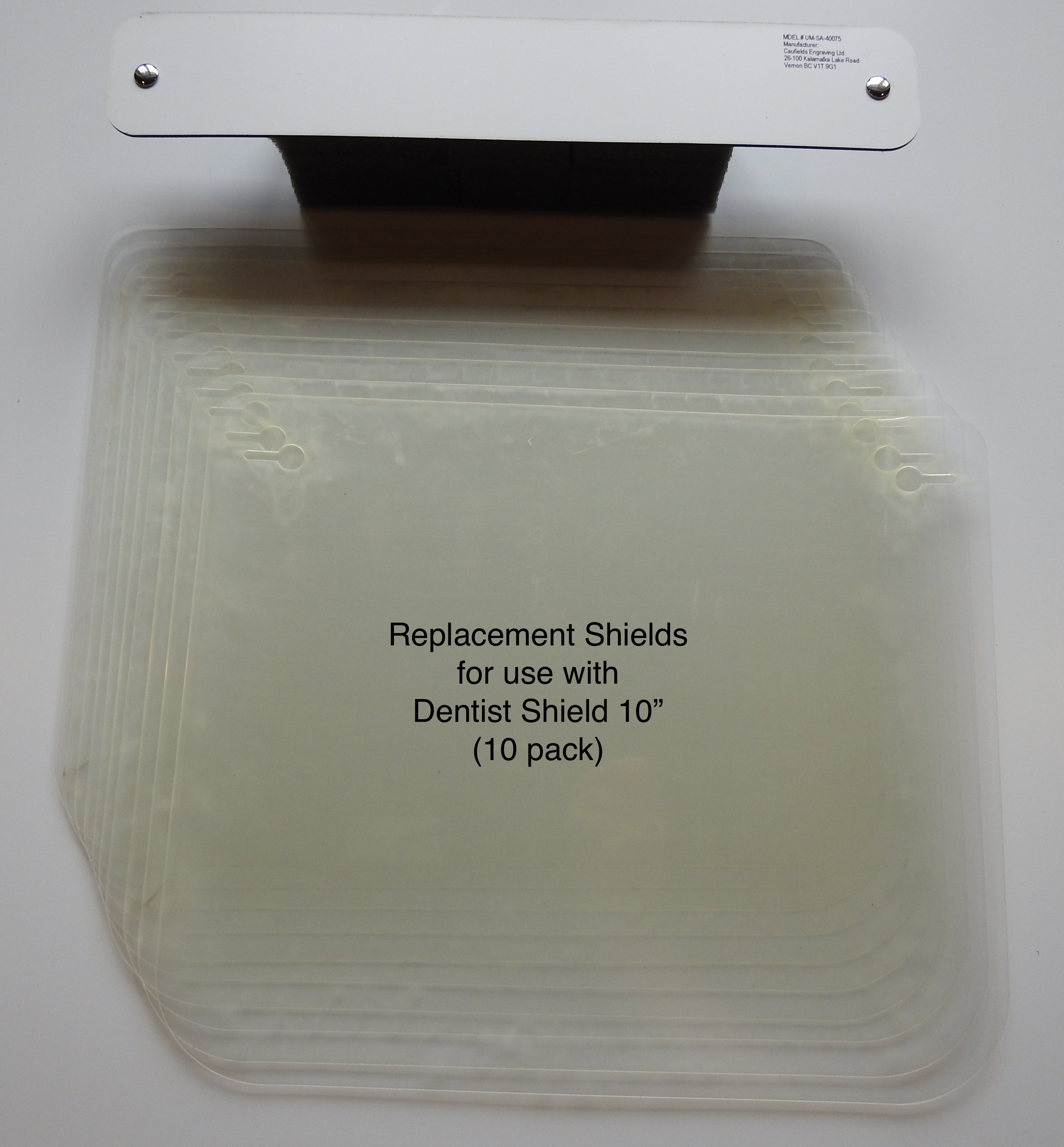 Replacement Face Shields - 10" Face Shield (Comfort & Dental)